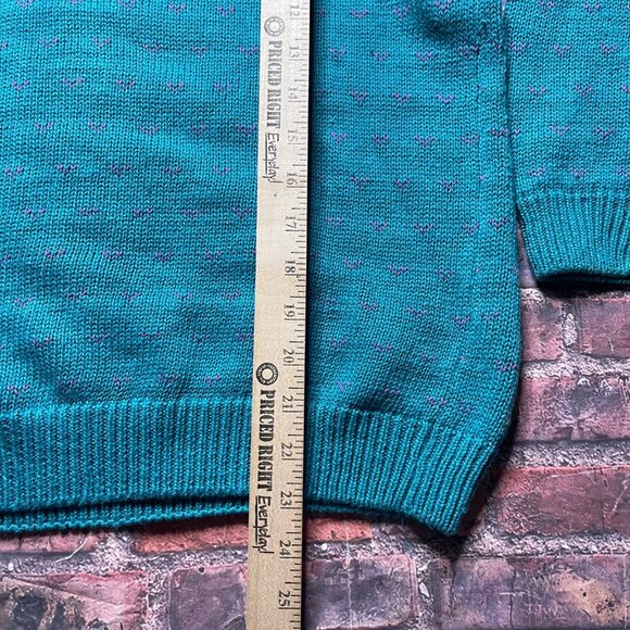 Vintage Northern Isles Hand Hand Embroidered Knit Sweater XL Cottage GrandmaCore - Picture 7 of 8